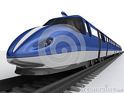 High-speed train Stock Photo