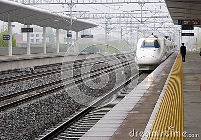 High speed train Editorial Stock Photo