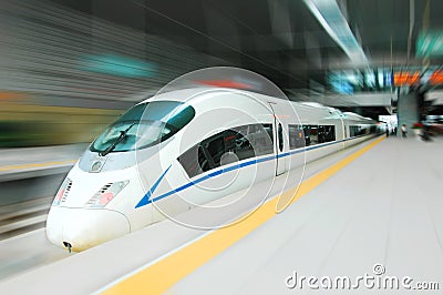 High speed train Stock Photo