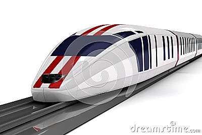 High-speed train Stock Photo