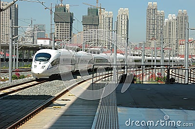 High speed train of China Stock Photo