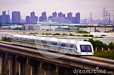 High Speed train in China Stock Photo