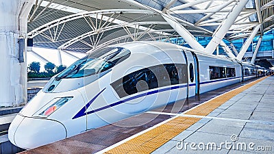 High speed train in China Stock Photo