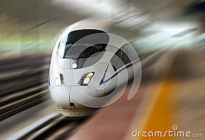 High speed train Stock Photo