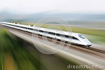 High speed train Stock Photo