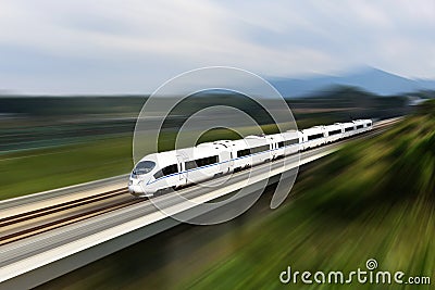 High speed train Stock Photo