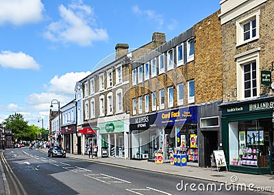 St Neots High Street Editorial Stock Photo