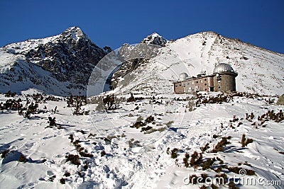 High Tatras (Lomincky peak) in winter Stock Photo