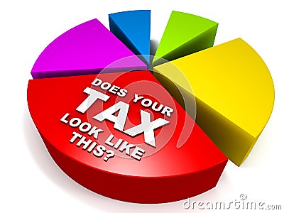 High tax Stock Photo