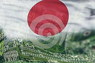 High Tech Background of japan. Stock Photo