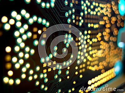 High Tech Circuit Board Stock Photo