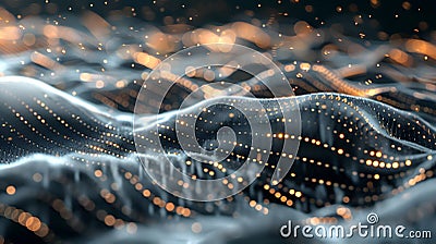 High-tech globe with geospatial data visualization Stock Photo