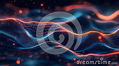 High-tech globe with geospatial data visualization Stock Photo
