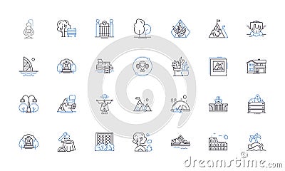 High-tech garden line icons collection. Hydroponics, Aeroponics, Automation, Robotics, IoT, Sensors, LED vector and Vector Illustration