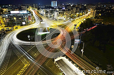 High traffic in the street at rush hour Editorial Stock Photo