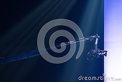 High Video DSLR Production Camera social network Stock Photo