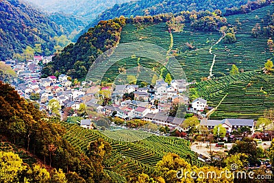 High view of Longjing Stock Photo