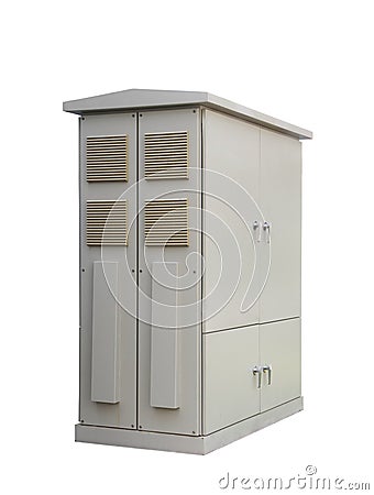 High voltage cabinet gray Stock Photo