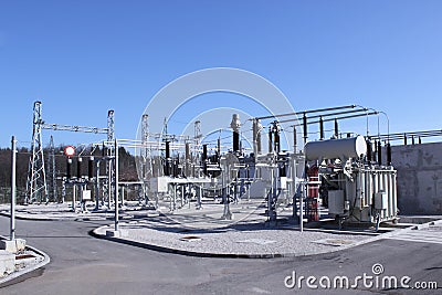 High voltage electrical equipment Stock Photo