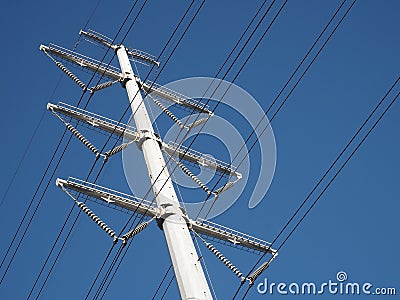 High voltage mono pole Stock Photo