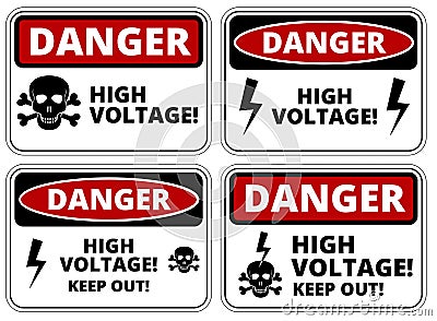 High voltage Vector Illustration