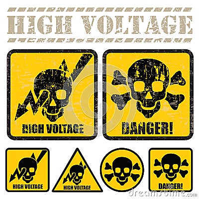 High voltage Vector Illustration