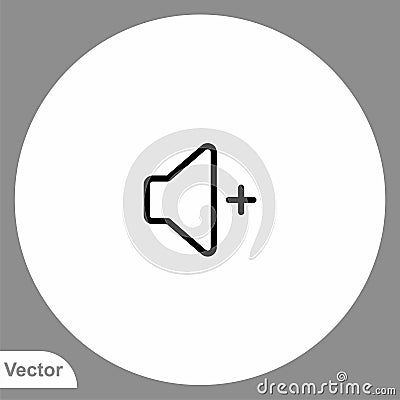 High volume vector icon sign symbol Vector Illustration