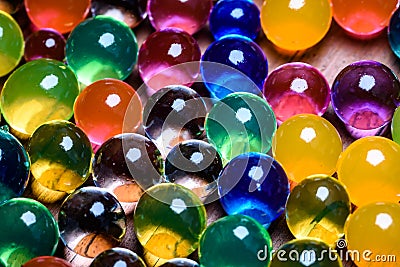 High water absorbant Colorful orbeez 5 Stock Photo