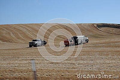 HIGH WAY 195 PALOUSE SCENIC BYWAY WASHINGTON Editorial Stock Photo