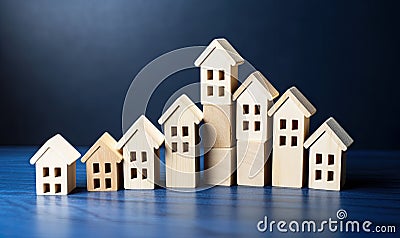 Higher mortgage payments due to rising interest rates Creating using generative AI Stock Photo