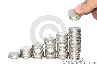 Higher saving Stock Photo