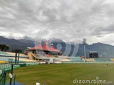 Highest cricket stadium in the world Editorial Stock Photo