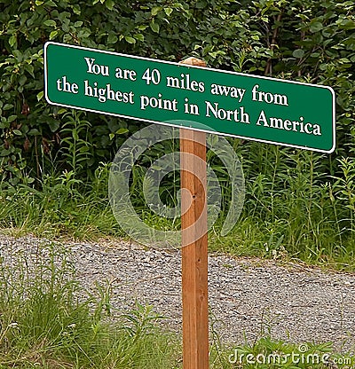 What is the highest point in North America?