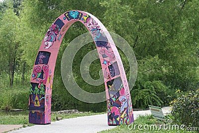 Arches in Forest Park 2020 I Editorial Stock Photo