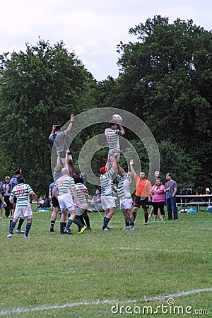 St. Louis Rugby at Forest Park V Editorial Stock Photo