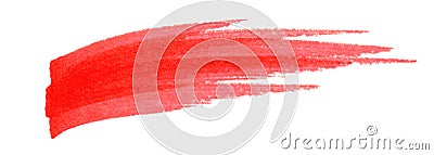 Highlight pen brush red for marker, highlighter brush marking for headline, scribble mark stroke of highlighted pen Stock Photo