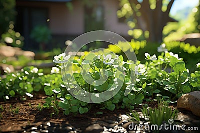 Highlight the role of clover in sustainable Stock Photo