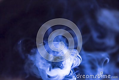 Highlighted smoke for backgrounds Stock Photo