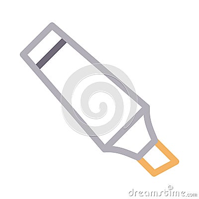 Highlighter vector color line icon Stock Photo