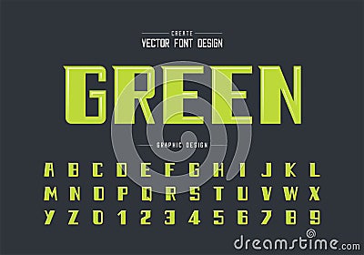 Highlights font and bold alphabet vector, Modern Typeface and letter number design, Graphic text on background Vector Illustration