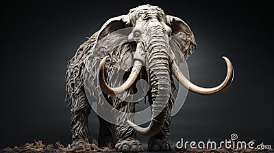 Highly Detailed 3d Rendering Of Ancient Mammoth Sculpture Stock Photo