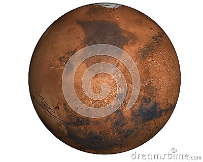 Highly detailed Mars planet Stock Photo