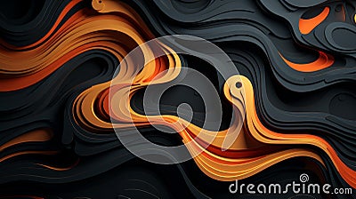 Highquality cell texture with fluid lines and intricate structures in a sophisticated, flat design Stock Photo