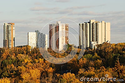 Highrise apartments Stock Photo