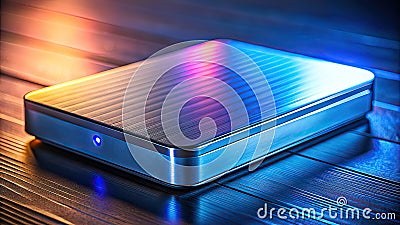HighSpeed External Hard Drive A Robust and Reliable Professional Storage Solution for Fast Data Transfer and Secure Stock Photo