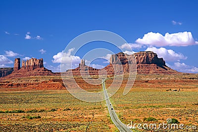 Highway 163 Monument Valley Stock Photo