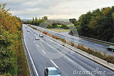 Highway traffic Stock Photo