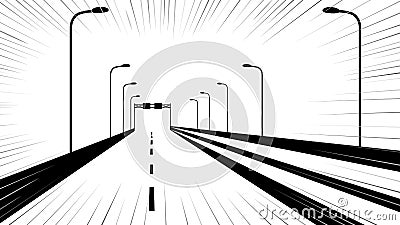 Highway background Vector Illustration