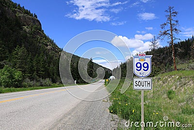Highway 99 Stock Photo