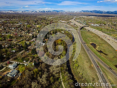 Highway I70, Arvada, Colorado Stock Photo